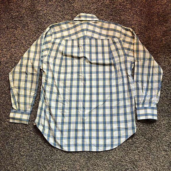 J. Mclaughlin Button-Up Shirt Men's Medium Multicolor Plaid Collared Casual Wear - Picture 7 of 7